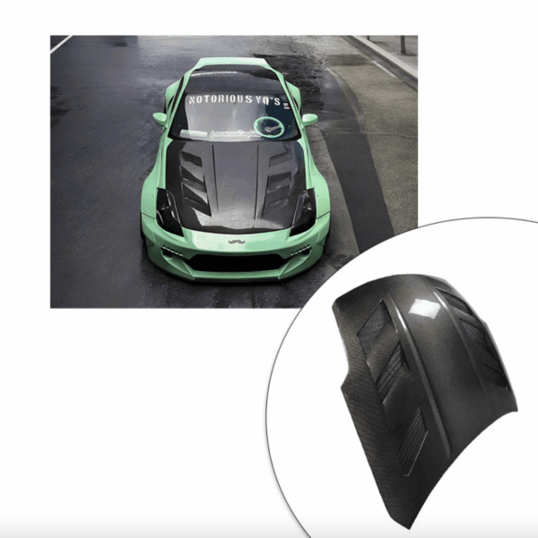 Capot en carbone ventilé Nissan 350z – Image 3